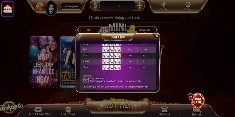 Khái niệm về mini poker Sunwin