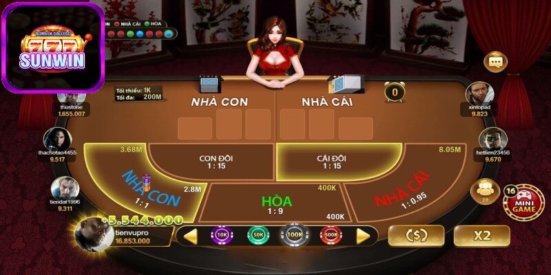 Bí quyết chơi Baccarat Kim Tài SUNWIN bất bại