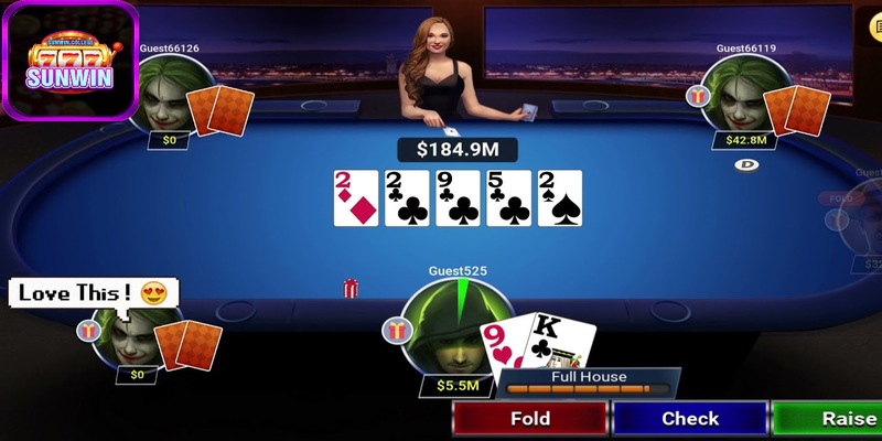 Các vòng cược chính trong game Poker SUNWIN