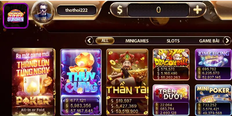 Slot game kim cương SUNWIN cực mới mẻ