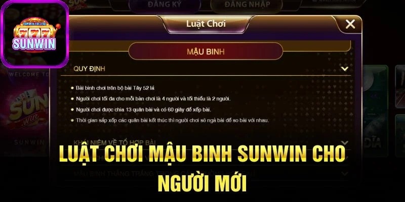 Luật chơi game bài đổi thưởng Mậu Binh SUNWIN