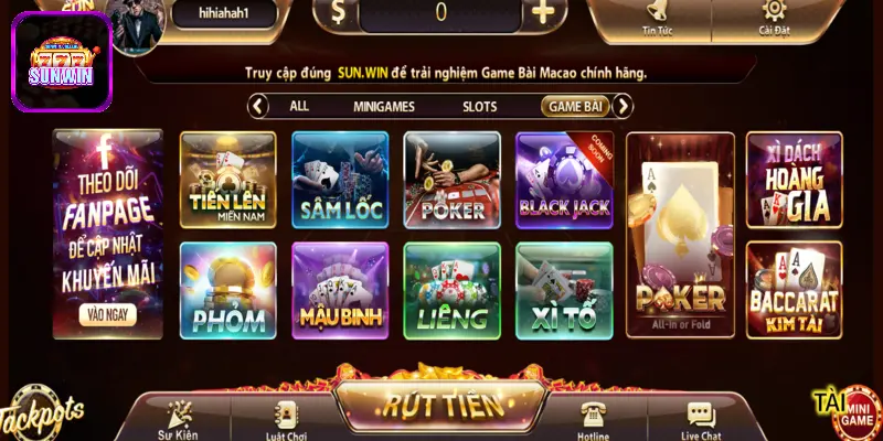 Hệ thống cá cược game bài cực đồ sộ